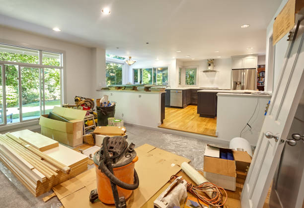 Professional Cabinet Refacing technician working in Fairfax Station, VA